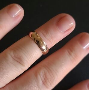 Copper Vermeil On Stainless Steel Ring